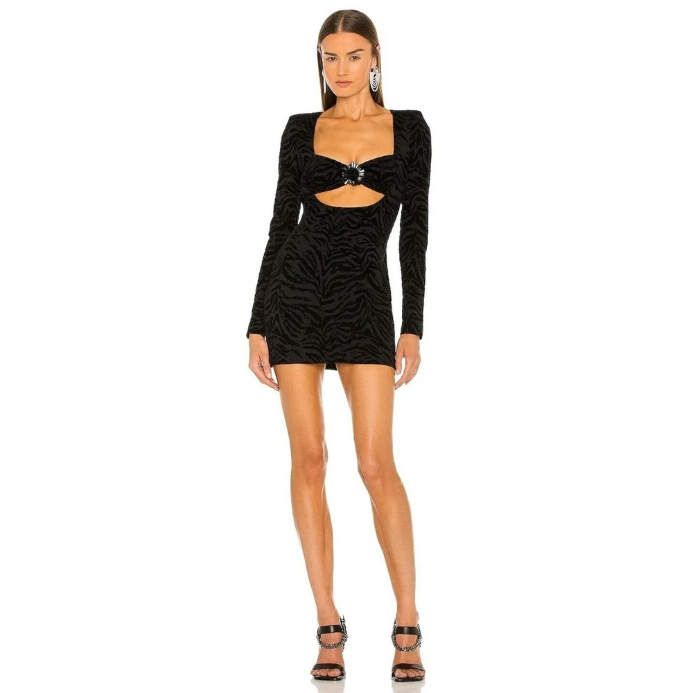 Dundas x Revolve Ramone Mini Dress in Black Tiger